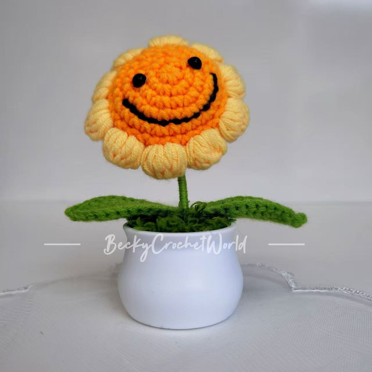 Smile Sunflower Pot