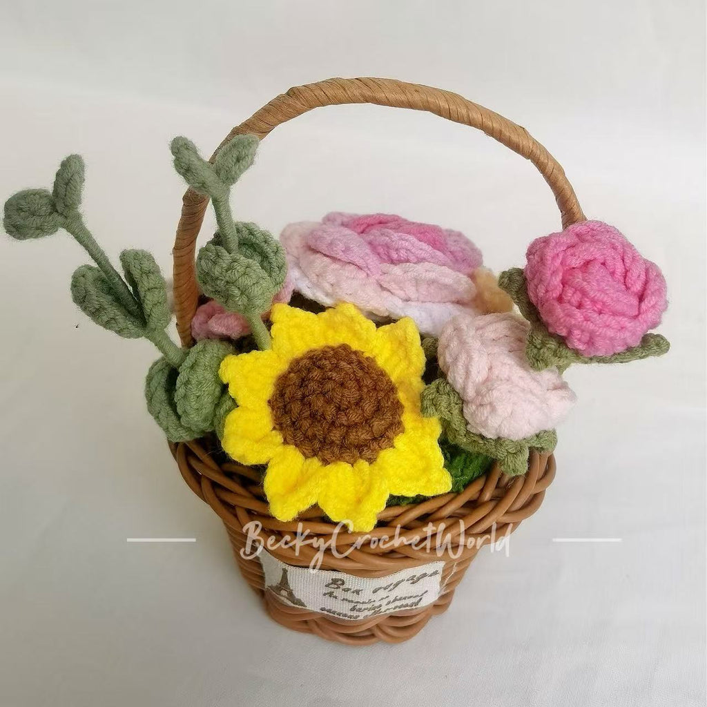 Pink Flower Basket