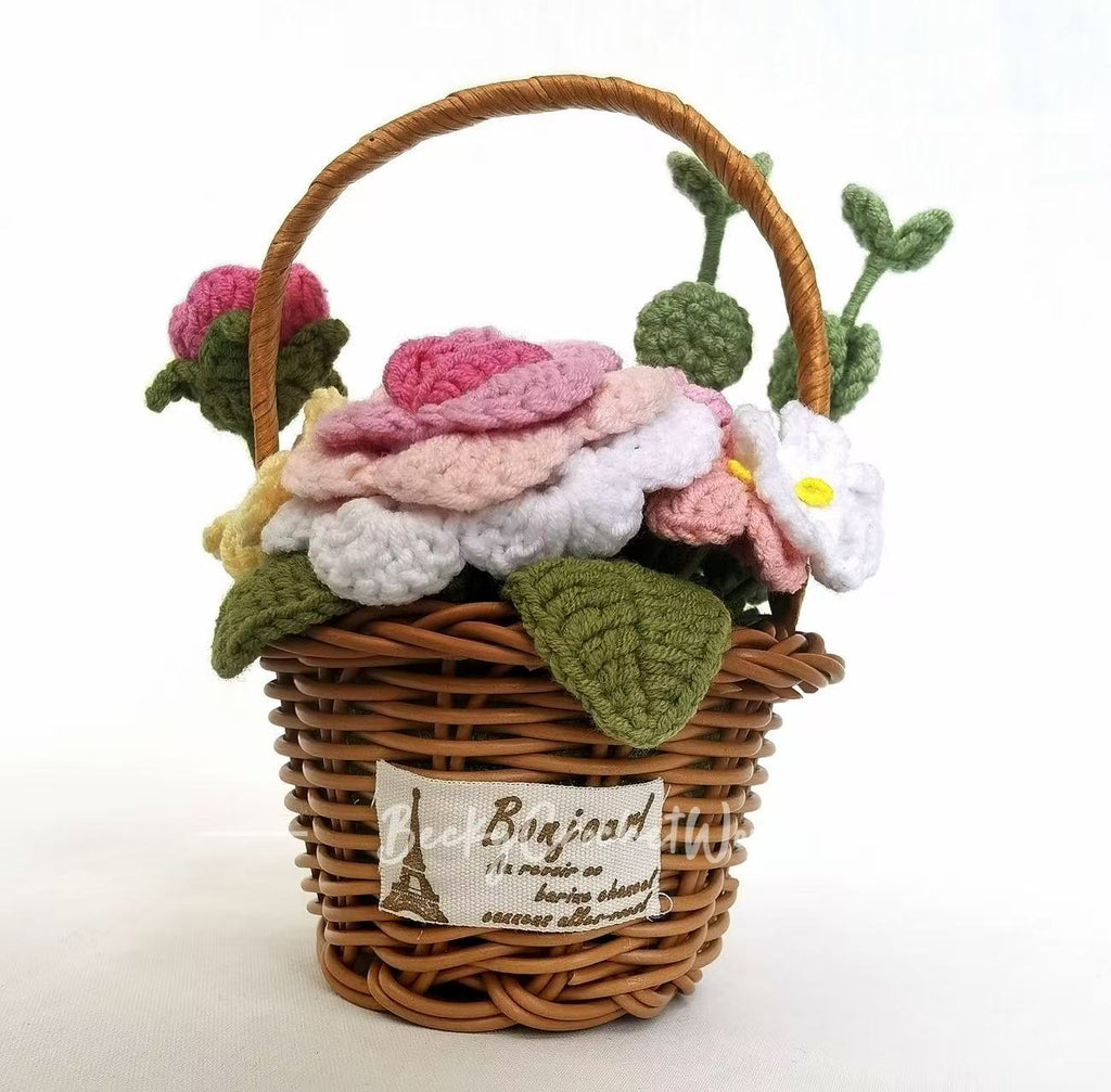 Pink Flower Basket