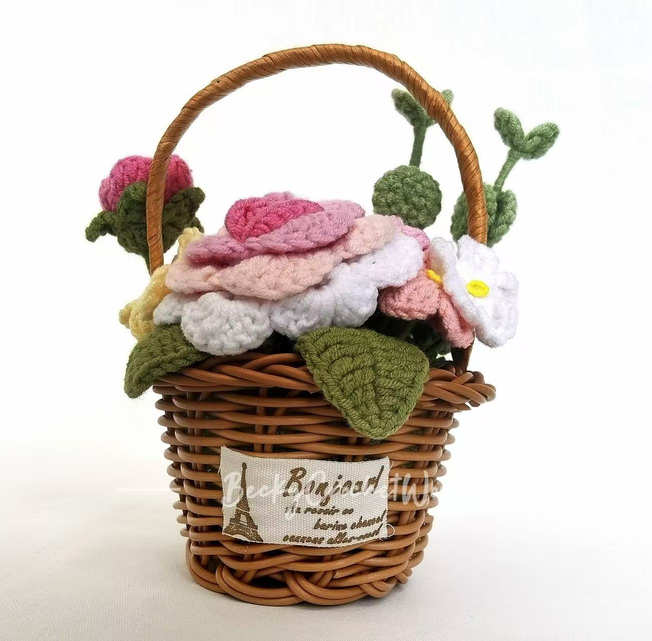 Pink Flower Basket