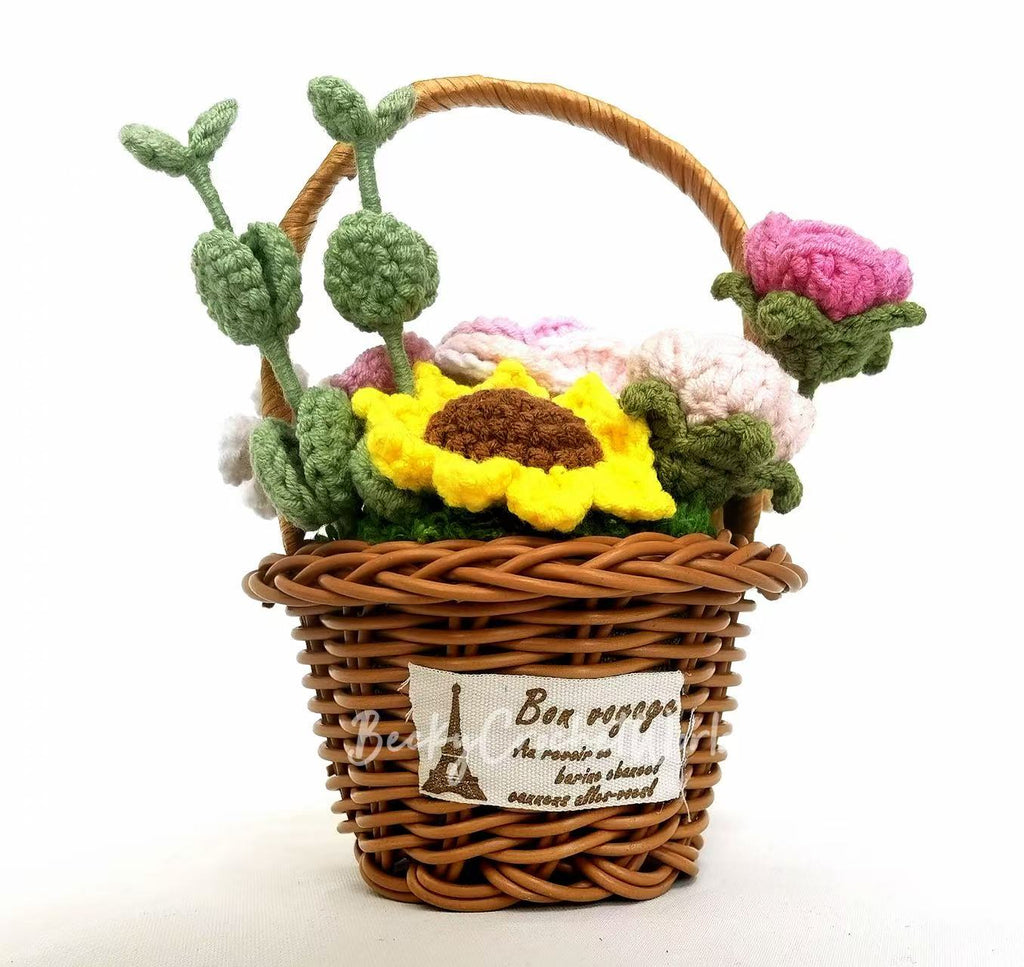Pink Flower Basket