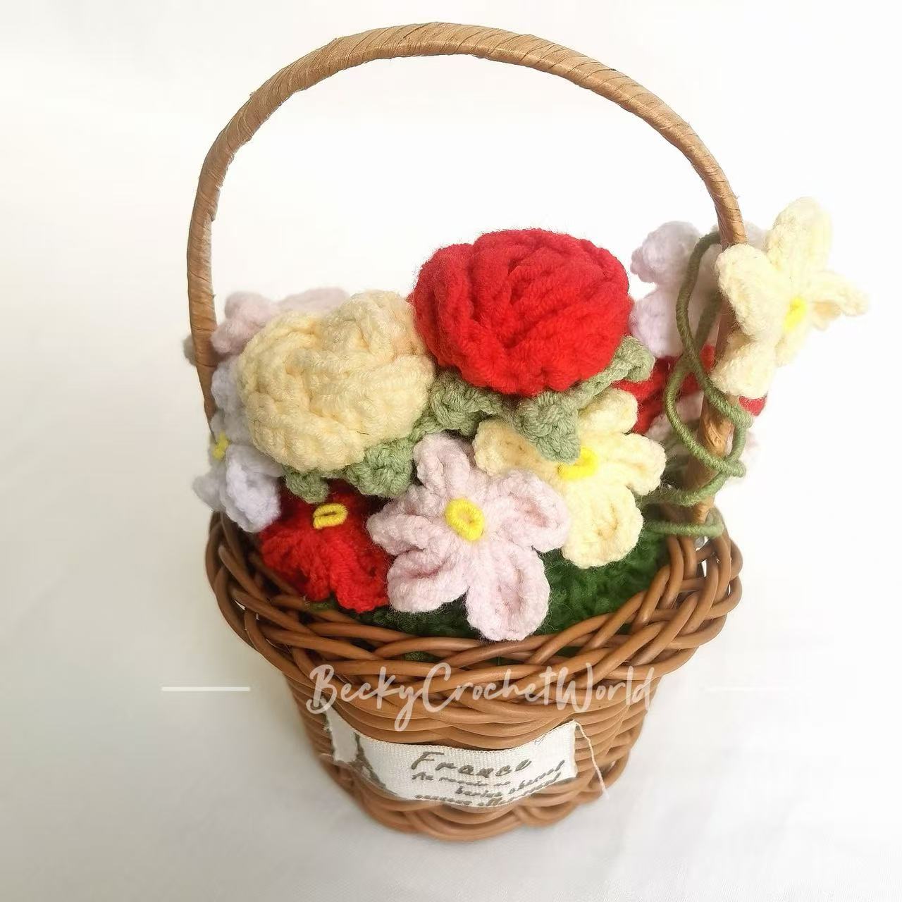 Red Flower Basket