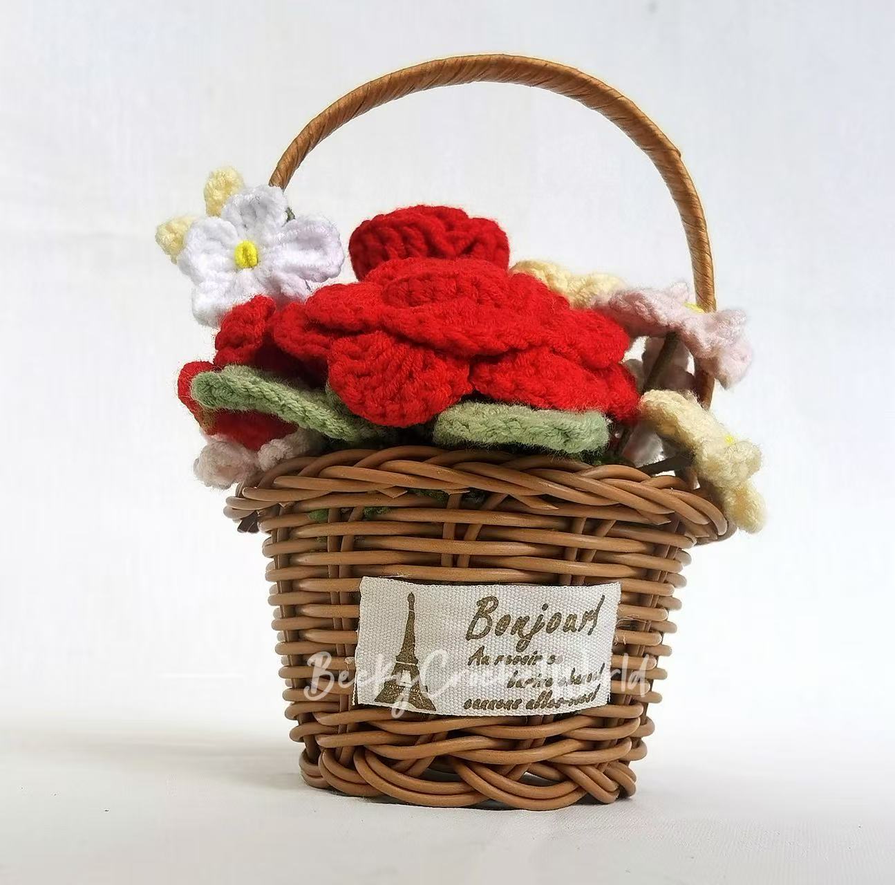 Red Flower Basket