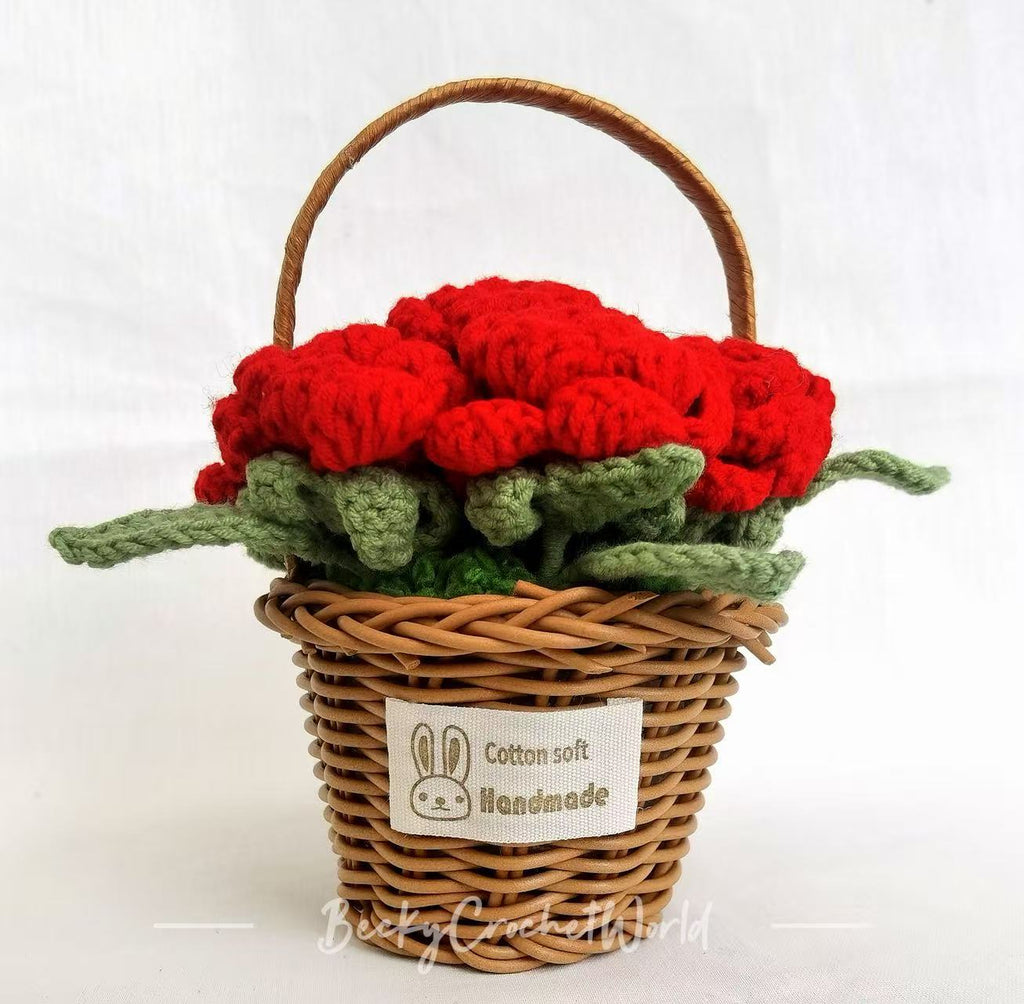 Rose Flower Basket