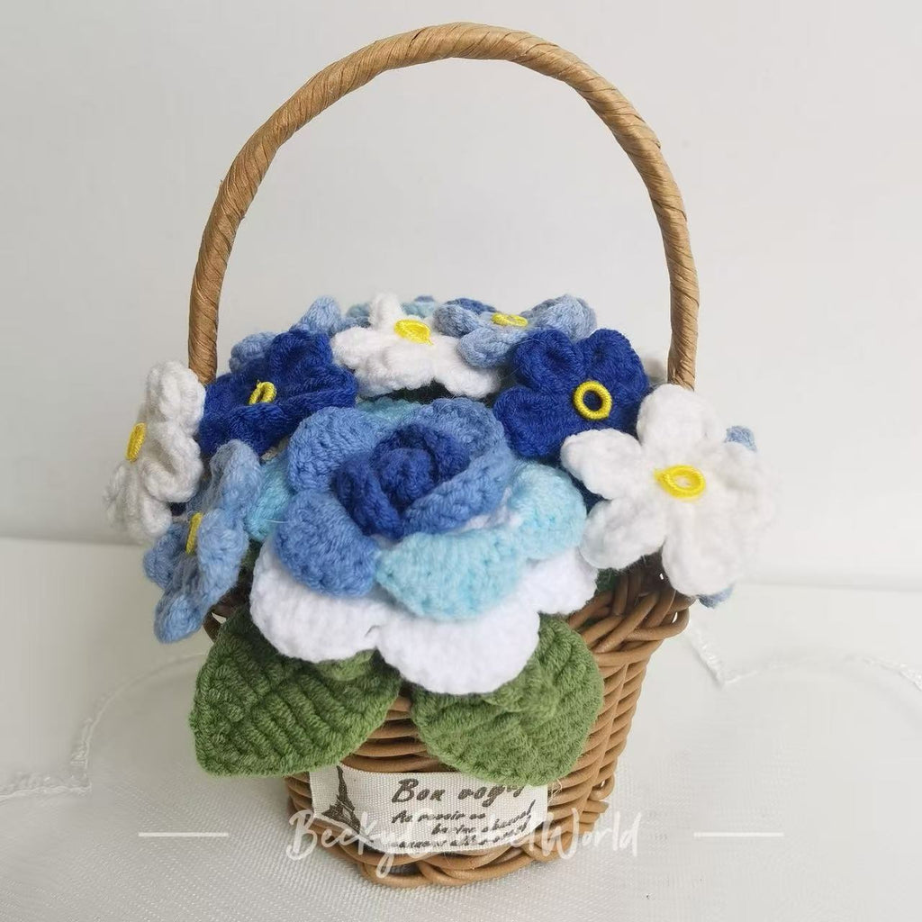 Blue Flower Basket