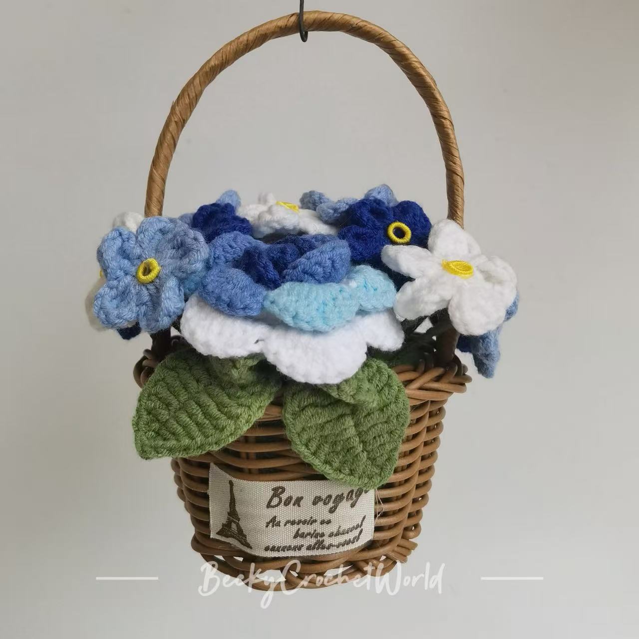Blue Flower Basket