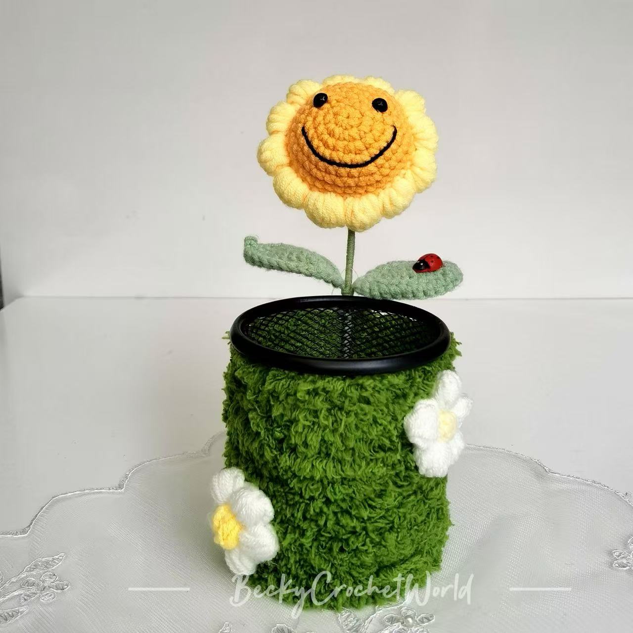 Pen Holder Sunflower