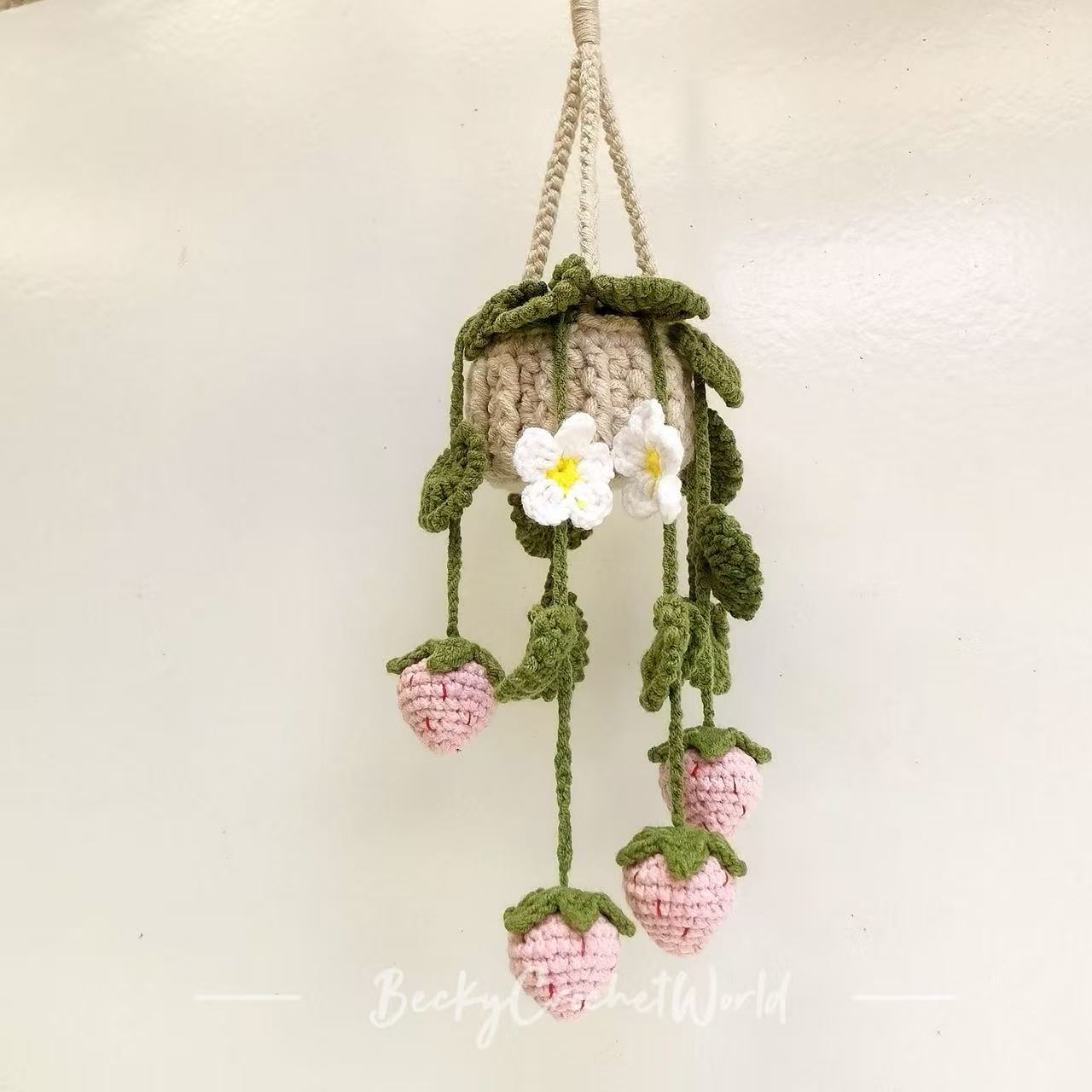 Pink Strawberry Hanging