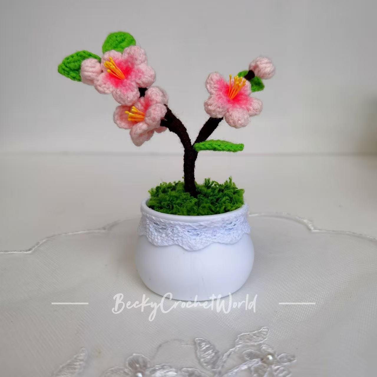 Cherry Flower Pot