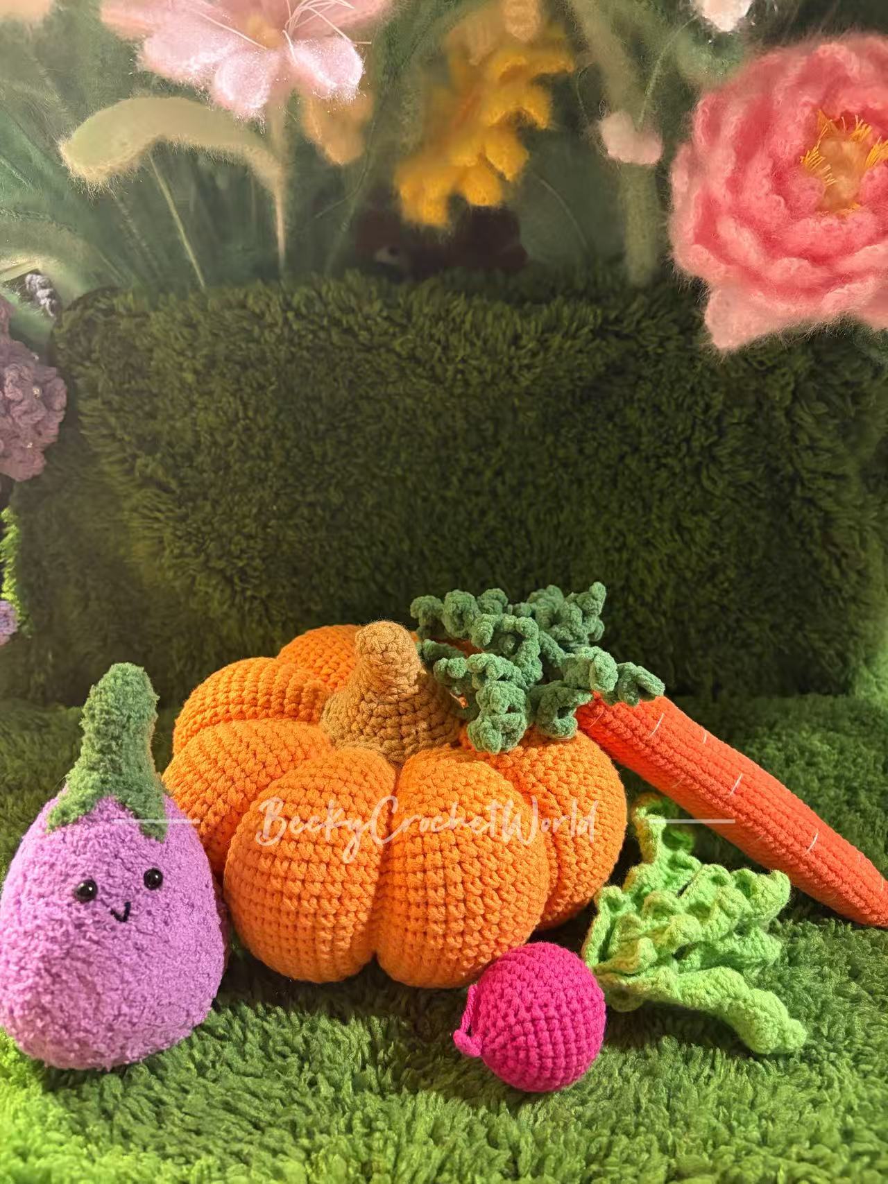 Pumpkin M, Carrot, Radish and eggplant