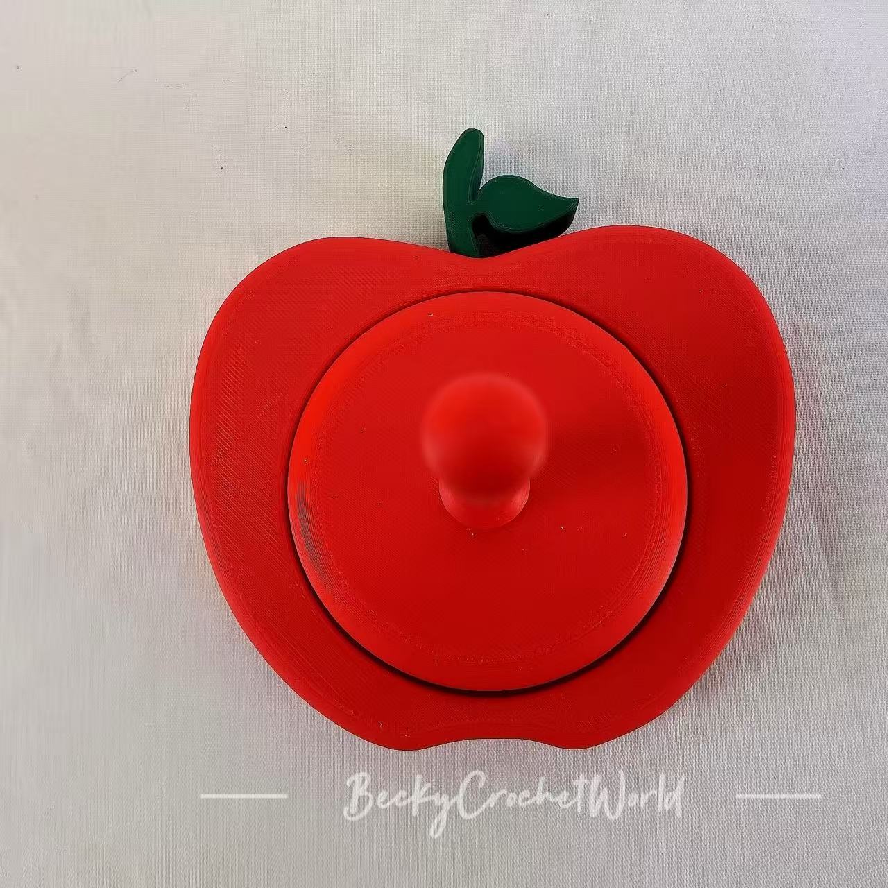Yarn Spindle Holder - Apple