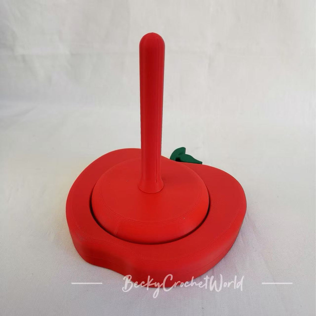 Yarn Spindle Holder - Apple