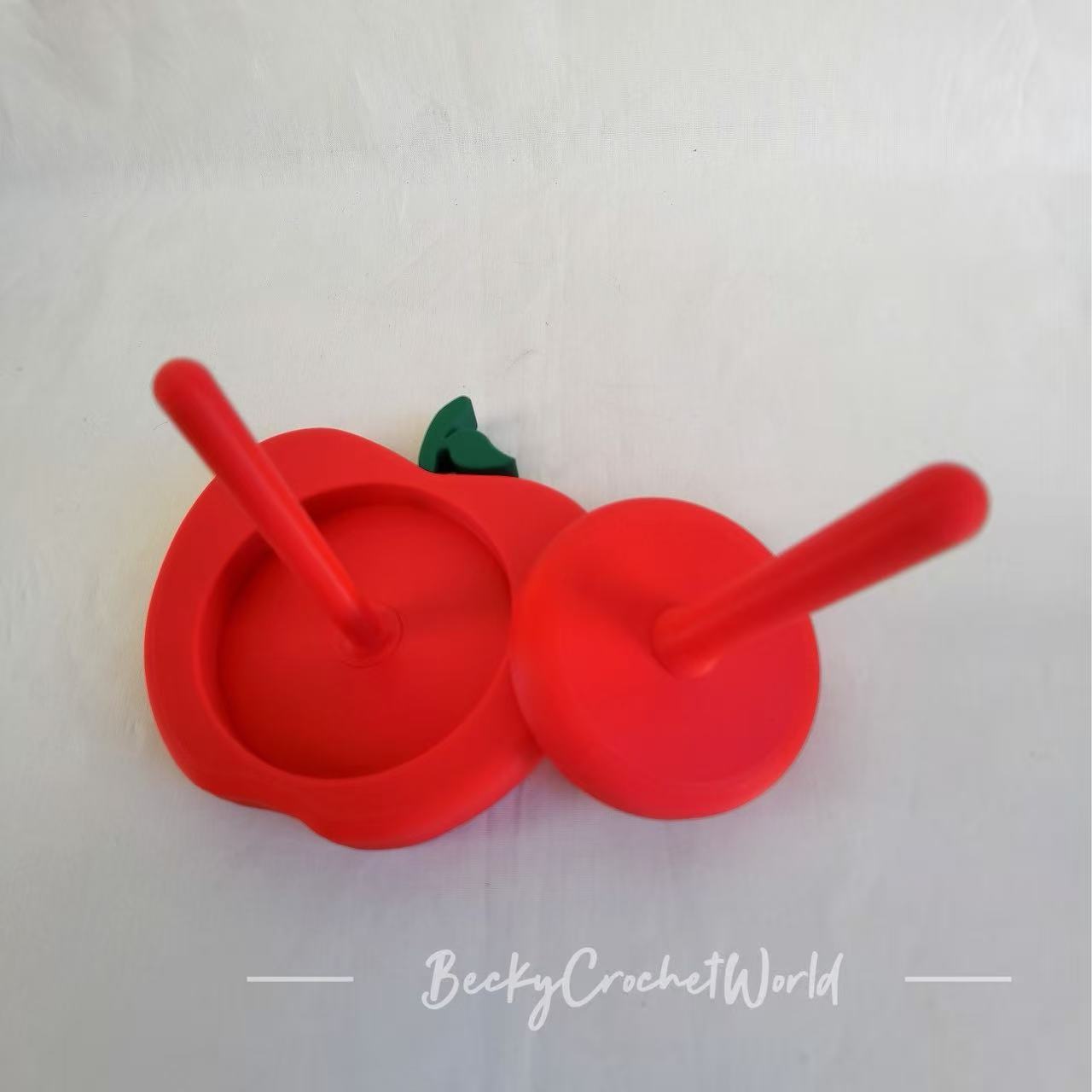 Yarn Spindle Holder - Apple