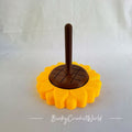 Yarn Spindle Holder - Sunflower