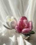 Two Tulips - Ethereal Flowers - Dark Pink