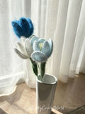 Three Blue Tulips - Ethereal