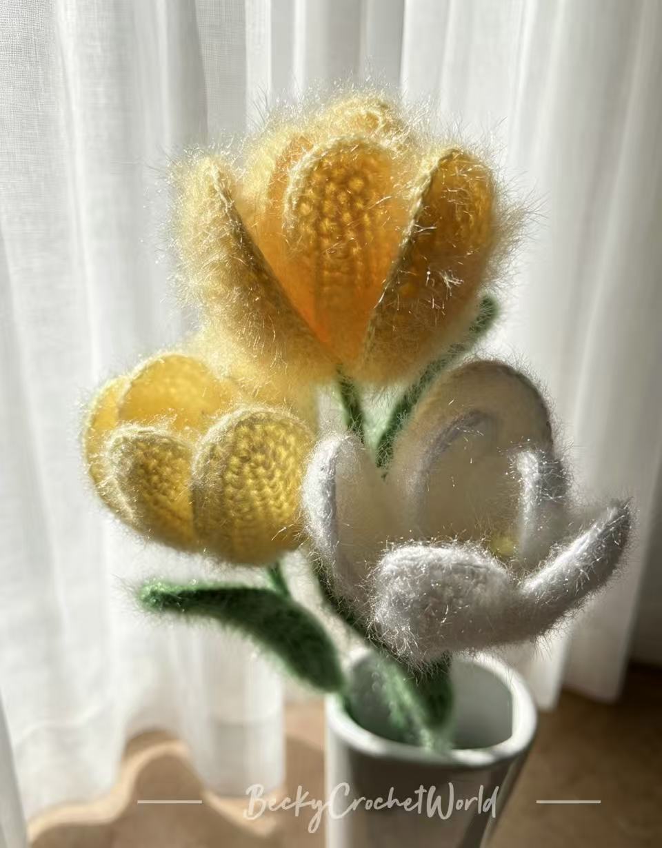 Three Yellow Tulips - Ethereal