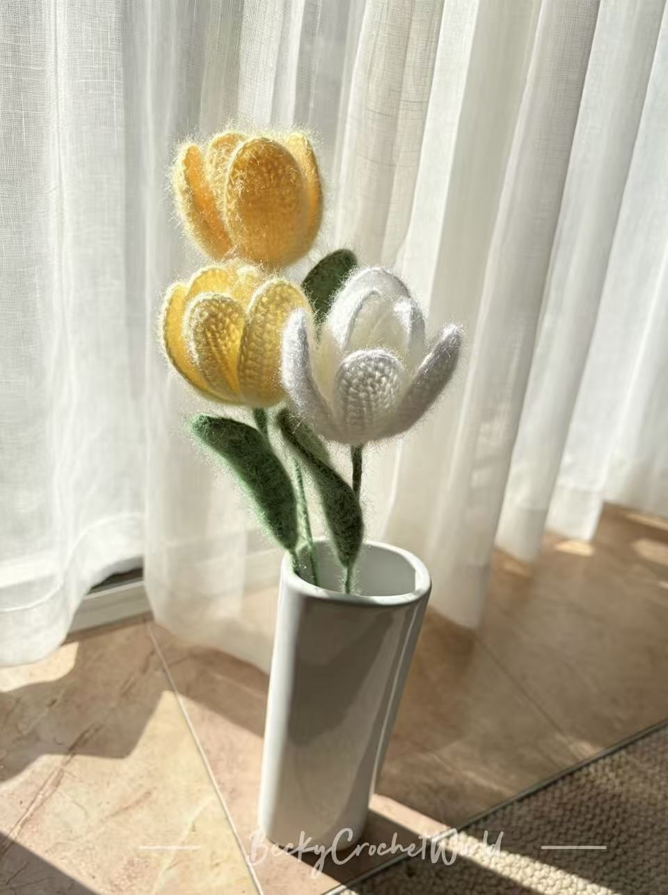 Three Yellow Tulips - Ethereal
