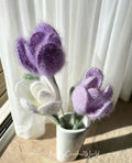 Three Purple Tulips - Ethereal
