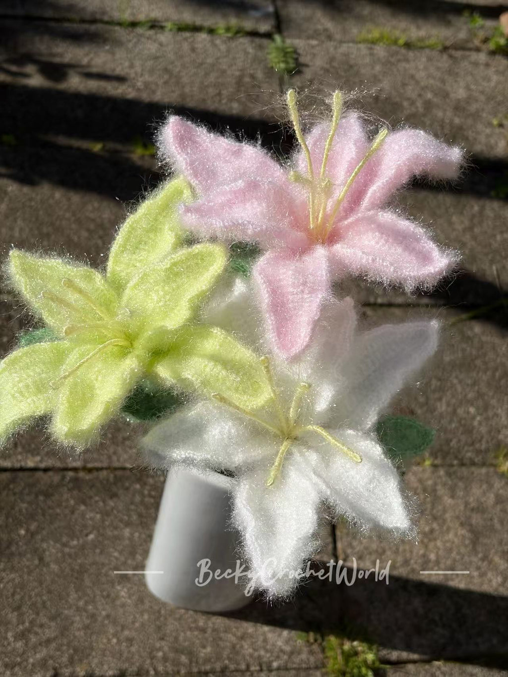 Bunch of Lilies in three