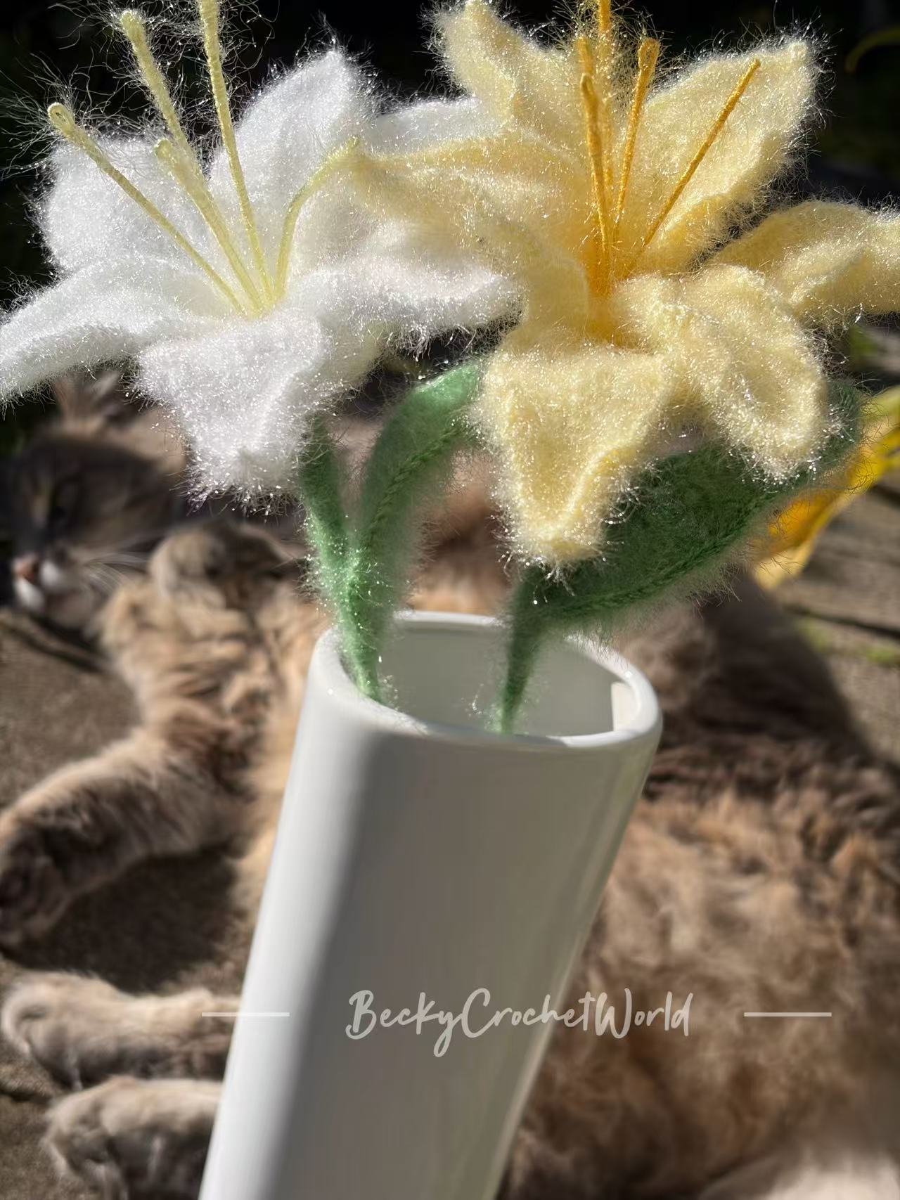 Bunch of Lilies in two