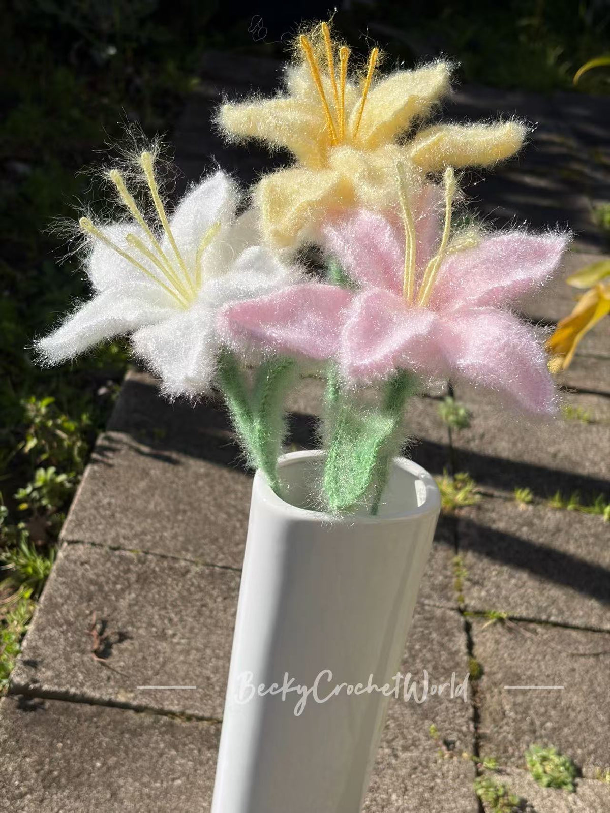 Bunch of Lilies in three