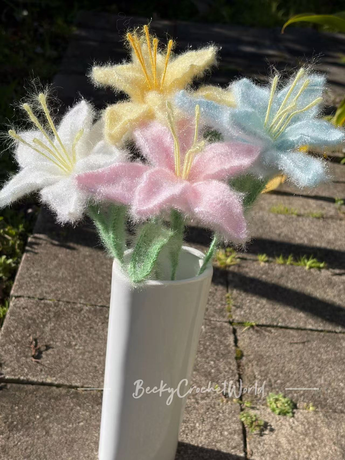 Bunch of Lilies in four