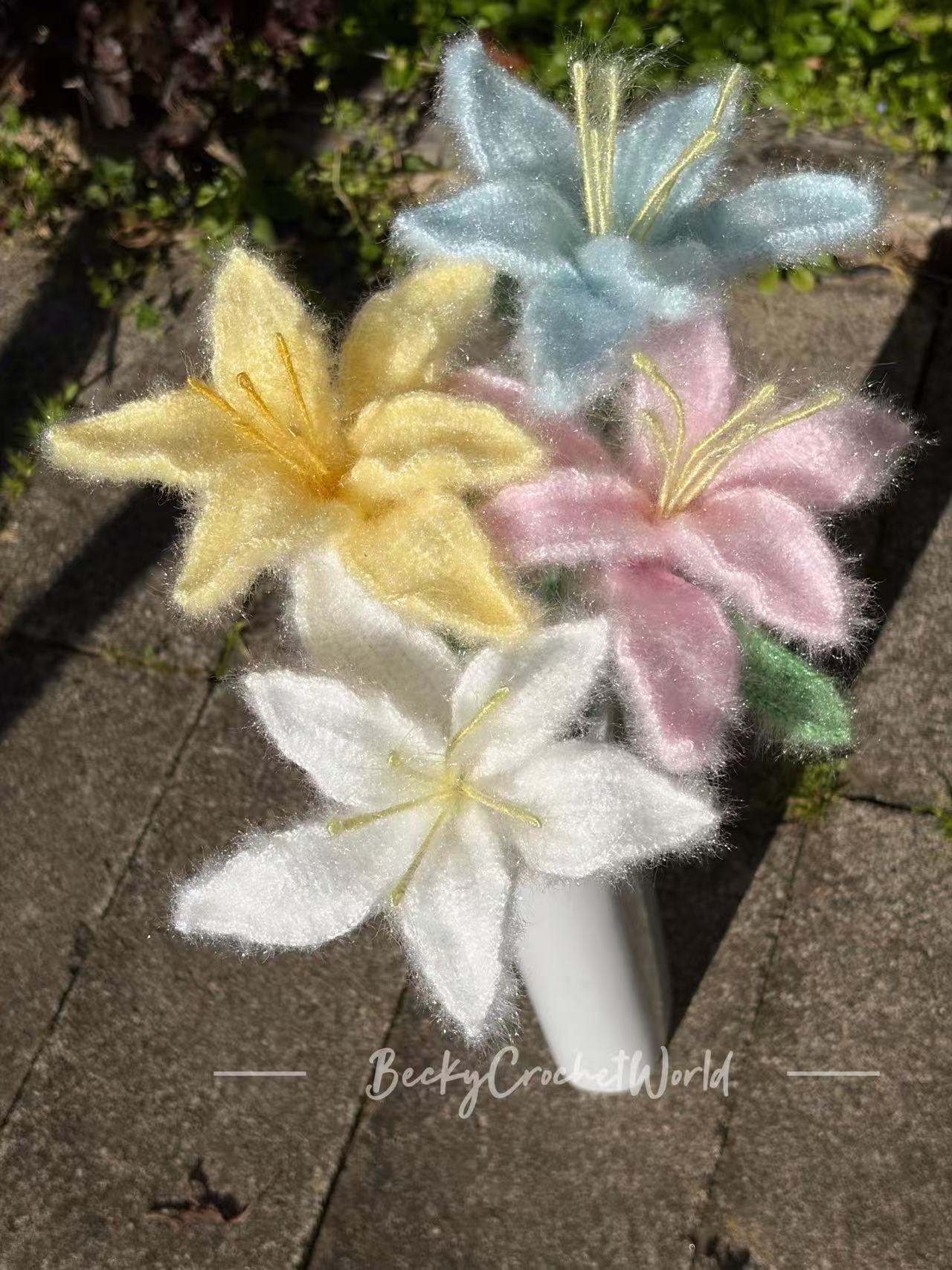 Bunch of Lilies in four