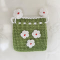 Mini White Flower String Purse