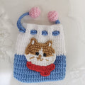 Brown Cat String Purse
