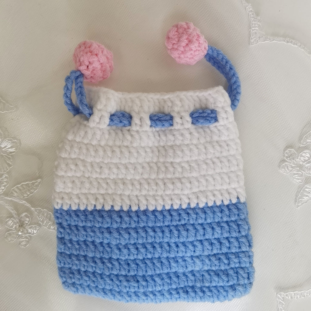 Brown Cat String Purse