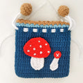 Mushroom Blue String Purse