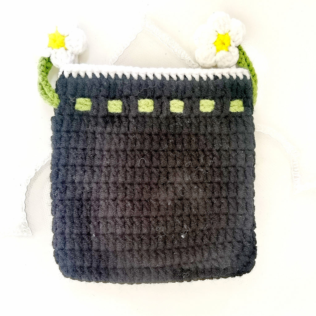 Bright Red Cherry String Purse